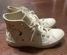 all star high tops trainers with embroidered details