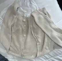 John Galt Cream Cropped Brandy Melville Cardigan