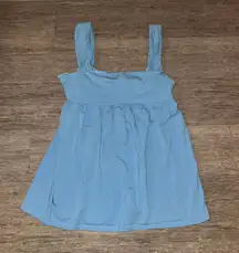 Victoria's Secret EUC Vintage  Bra Tops Baby Blue Babydoll Tank Top - Large