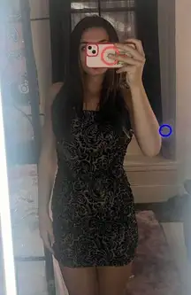 black design homecoming dress