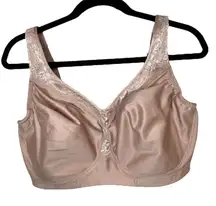 Glamorise Full Coverage Wire-Free Magic Lift Bra 40H 1007