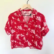 Hollister XS Christmas Festive Themed Pajamas Sleep Set