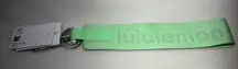 Lululemon Never Lost Keychain Light Mint Green Carabiner Clip Ring