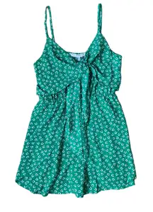 HYFVE Women’s Green Floral Short Jumpsuit Size M