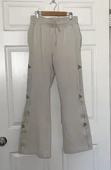 Adidas x Stella McCartney cream beige flares sweatpants