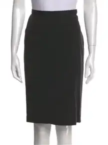 GUCCI Vintage‎ Grey Knee-Length Skirt Size Medium/ 6 Lined, Classic Style