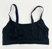 Lively Womens Everyday Wireless Buttery Soft T-Shirt Bra Size M Black