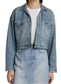 Rag and Bone Miramar Printed denim jacket NEW