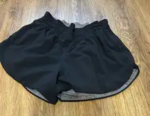 Lululemon reversible black gray athletic training active shorts women’s 6