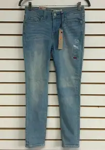 Levi’s 535 Ultra Low Rise Legging Crop NWT Size 27 Light Wash Color Variation