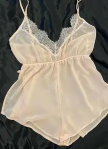 one piece shorts and camisole lingerie/pajamas