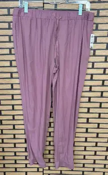 Needle‎ & Cloth Mauve Linen Blend Joggers Size Medium