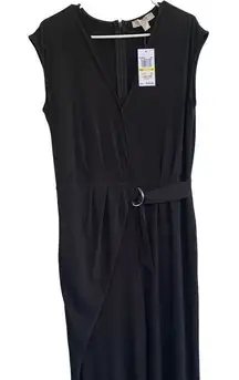 Micheal Kors black jumpsuit with belt. Sleeveless size M