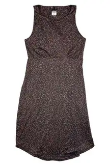 prAna Size S Emerald Lake Dress Deep Pine Spots Purple Sleeveless Athleisure NEW