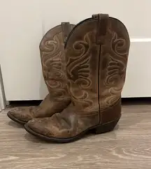 Laredo Cowboy Boots Women’s 8.5 Brown Leather