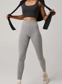 OFFLINE By Aerie The Hugger High Waisted Legging Light Heather Gray size M