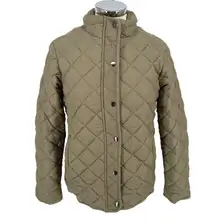 Market & Spruce Quilted Field Jacket Olive Green Size XL NWT