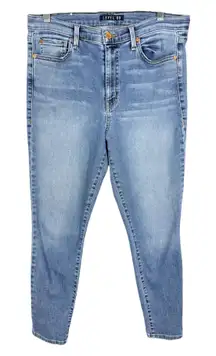 Level99 Size 10 Jeans Skinny‎ Nostalgic Blue Cotton High Rise Anthropologie 967