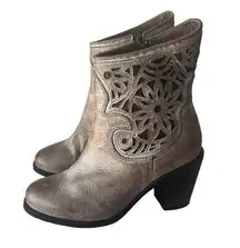 Corral laser cut distressed western boots 6