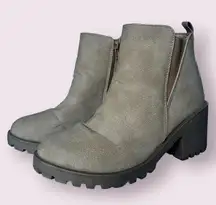 Dirty Laundry Tan Chunky Lug Ankle Boots