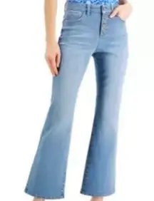 Inc International Concepts High Rise Flare Jeans in Medium Indigo Size 4/27 NWT