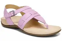 Vionic Women’s Leather Adjustable T-Strap Sz 6 Sandals - Lupe