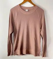 TNA Waffle Raglan Longsleeve in Brown Size Small