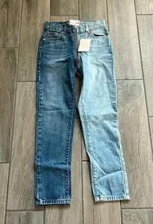 Revice two tone denim jeans