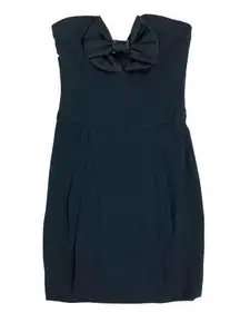 Emporio Armani Sweetheart Neckline Black Dress 6