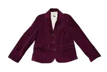 L.L.Bean  Vintage Jacket Women's Size 10? Medium Purple Corduroy Blazer-College