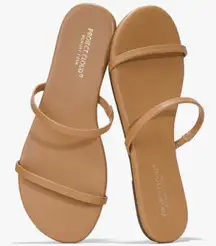 $27 New Project Cloud Sandals Memory Foam - Tan - 8.5