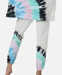 Electric & Rose Pacifica Beam Tie Dye Sweatpants In Cloud/Azul/Peony XS