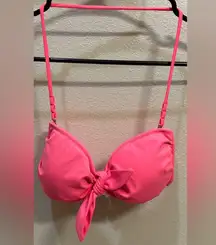 Victoria's Secret Pink Bikini Top with Bow Detail Women's Sz XS