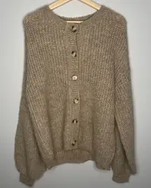 Zenana Knit Button Up Cardigan Top‎ (Small)