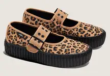 Vans Mary Jane Creeper Grunge Core Leopard Shoe Mens 8.0 US Women 9.5 US