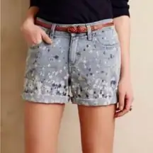 Anthropologie Pilcro and the Letterpress Paint Splatter Hyphen Shorts