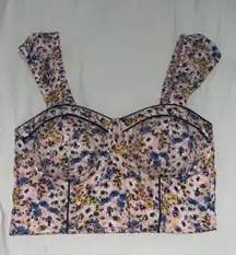 Floral Bustier Top