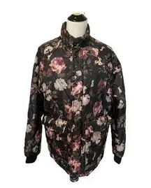 Urban Outfitters puffer jacket floral size M