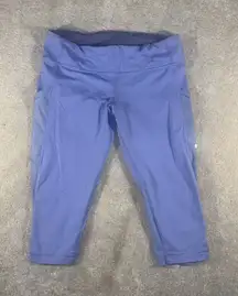 Lululemon Cut The Crop Leggings Lullaby W6B78S Low Rise 17" Women's Size 10‎