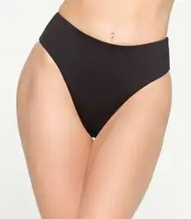 NWT Skims Mid Waist Bikini Bottom in Black Onyx- Size Small