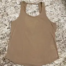 Nike Dri-Fit Yoga Twist Back Tank Desert Dust