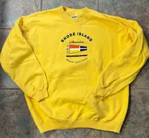 medium yellow rhode island vintage crewneck