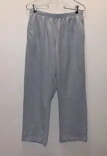Alfred Dunner Petite grey comfy loungewear pull On sweatpants