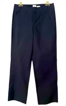 a new day Stretch Chino Pants Straight Leg High Waist Navy Blue Size 6