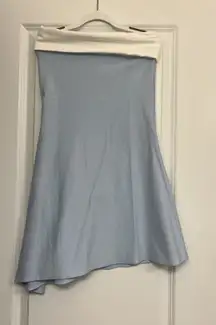 Sunset Adore Blue strapless dress