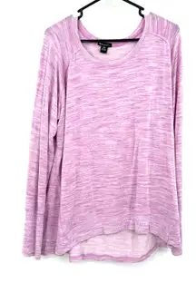 Champion size XXL long sleeve‎ sweater top shirt heathered purple athleisure