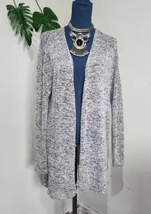 Divided H&M Heather Grey Open Front Cardigan Sweater