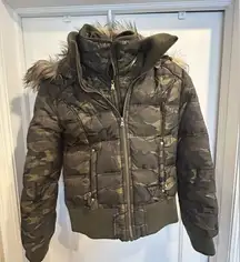 Guess Women's Down Camouflage Jacket