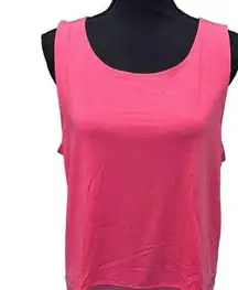 Athleta  Essence Mesh Trim Tank Top. Bright coral color SIZE XL