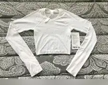 NWT Lululemon Swiftly Tech Cropped Long Sleeve 2.0 - White, Size 2